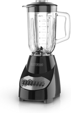 BLACK+DECKERE 10-Speed Countertop Blender with 48oz Glass Jar and 4-point Stainless Steel Blade