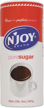 Njoy Sugar, 20 Oz. Canisters, Pack Of