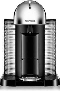Nespresso Vertuo Coffee and Espresso Machine by Breville, 5 Cups, Chrome