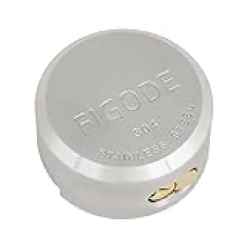 FIGODE® Stainless Steel Puck Lock, Heavy Duty & High Security Padlock, Military-Grade, Hidden Shackle Lock, 2-7/8 in. Wide, Trailer Door Lock Weatherproof, 1 Pack