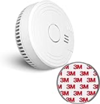 Ecoey Smoke Detector Fire Alarm with Photoelectric Technology, Fire Detector with Test Button and Low Battery Signal, Fire Alarm for Bedroom and Home, FJ136GB, 1 Pac